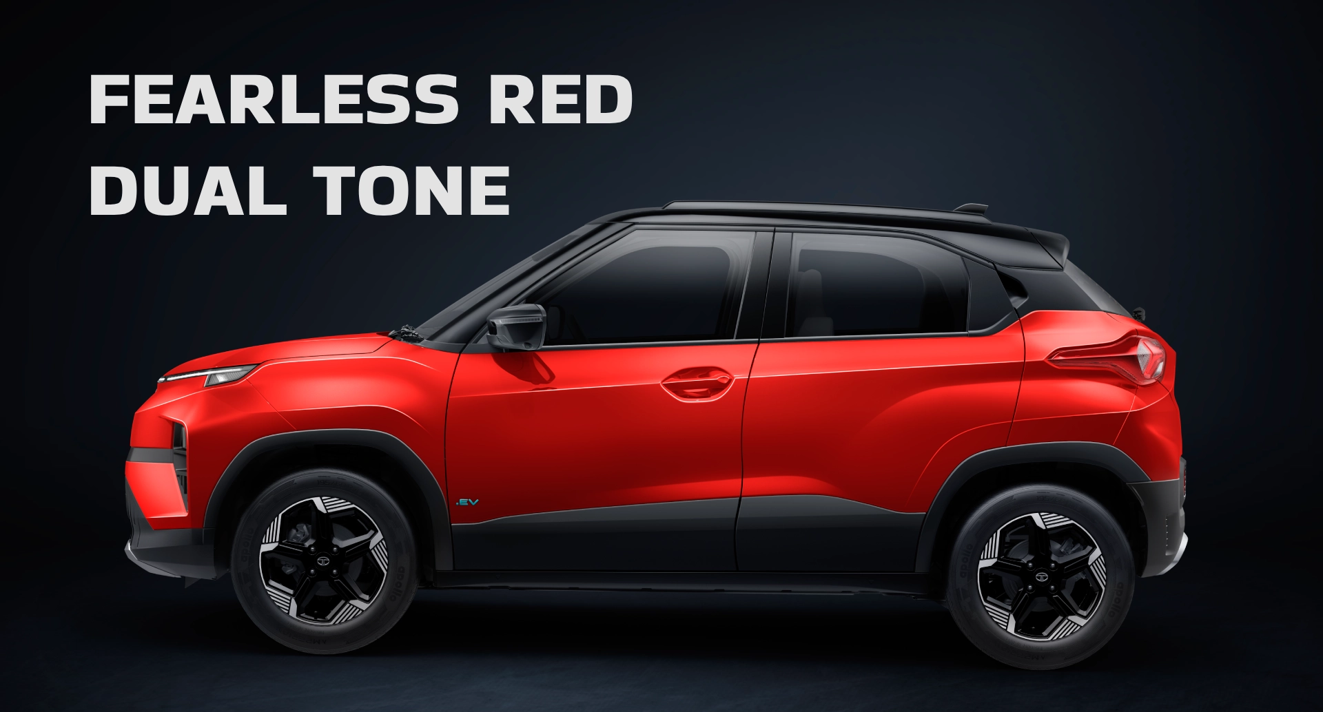 Fearless Red Tata Punch EV
